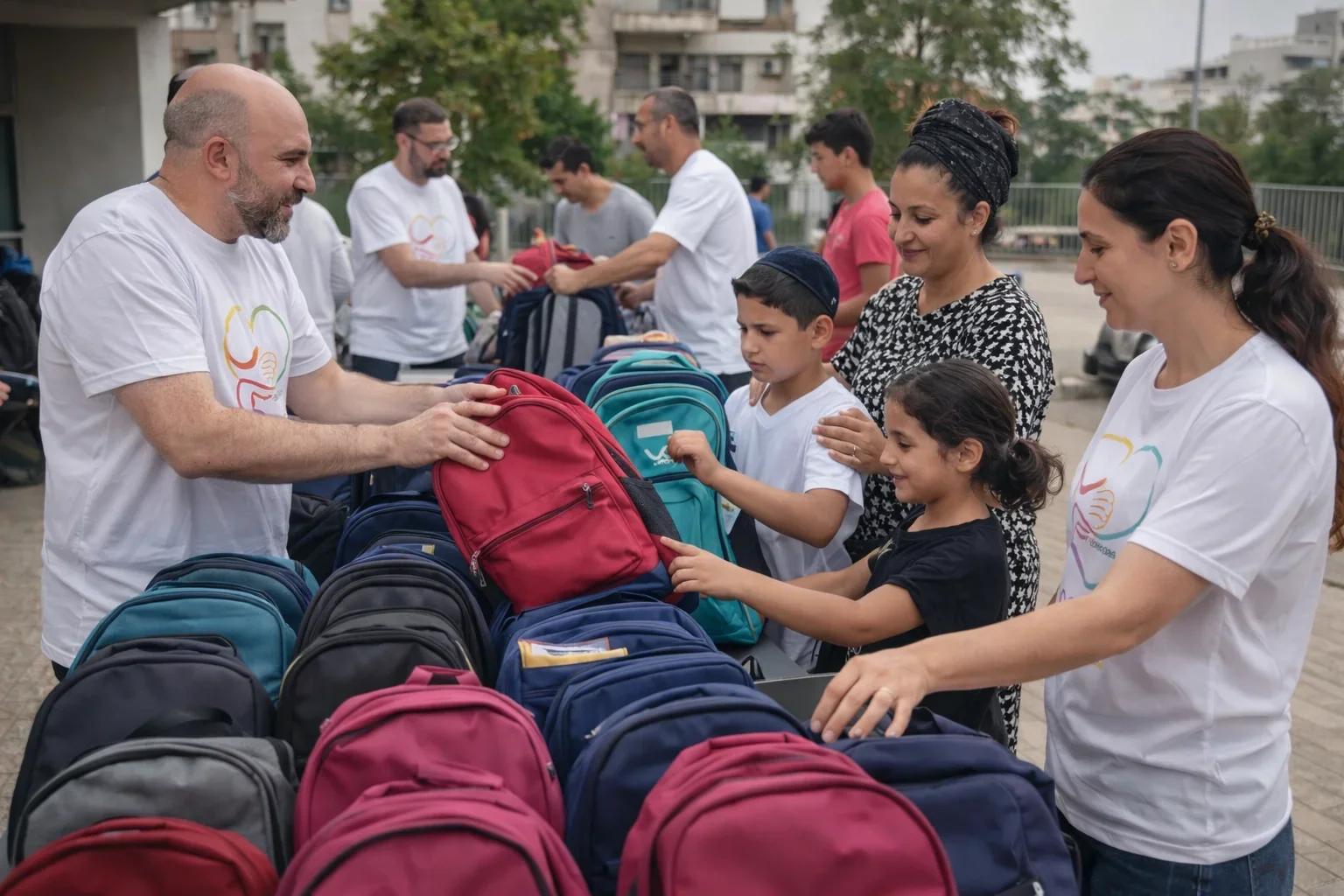 ילדים שמחים עם הרצון להקים ביחד בית תמחוייתיקים הרצון להקים ביחד בית תמחוייחדשים
