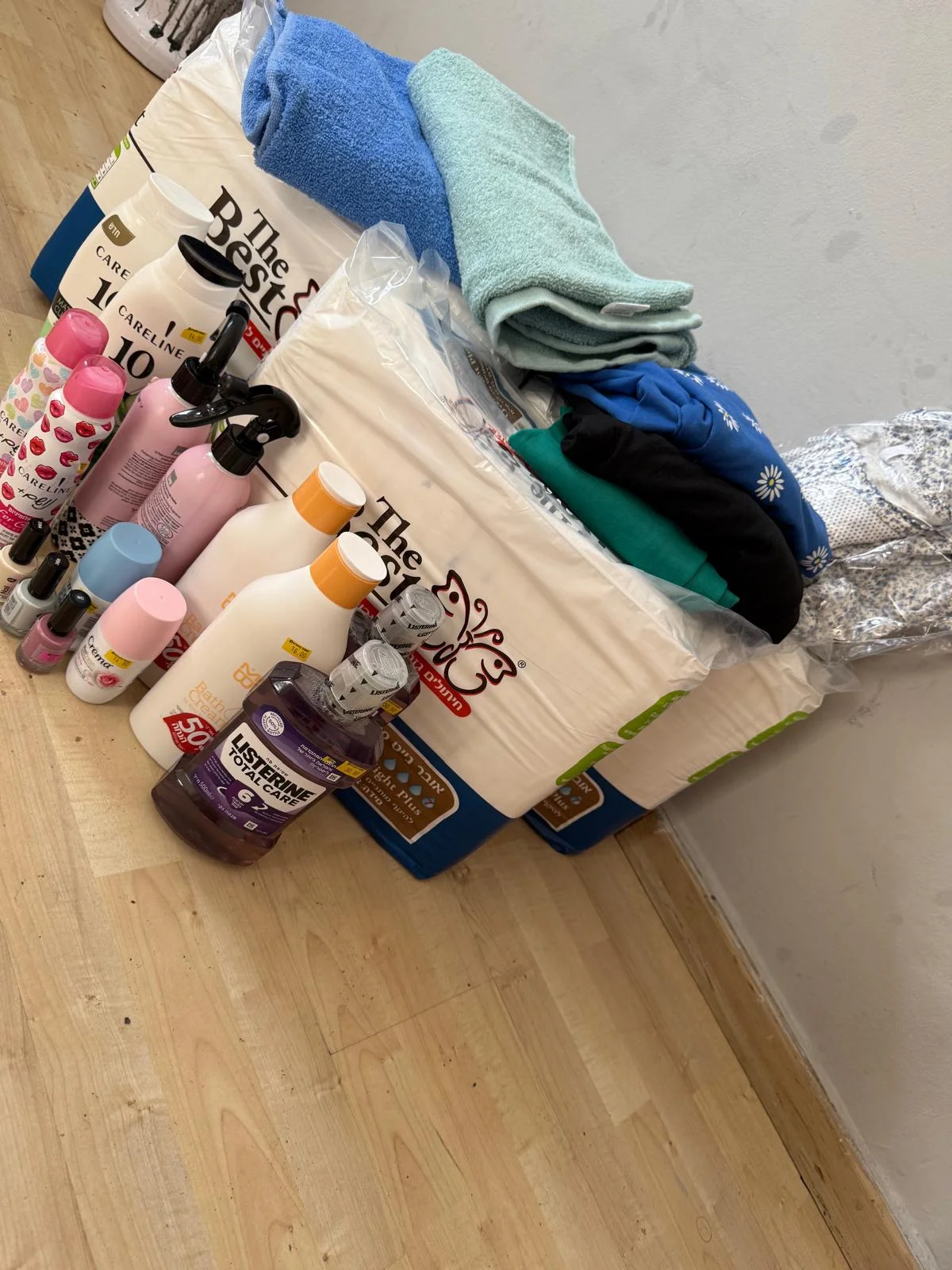 מבחר מוצרי היגיינה וניקיון למשפחות